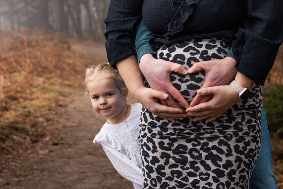 Een mistige ochtend, nieuw leven op komst.